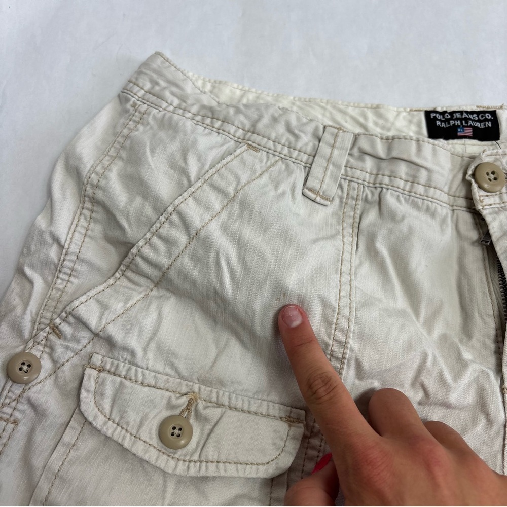 Polo Ralph Lauren white Jean shorts - Picture 4 of 9